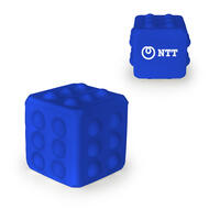 Cubo antistress da 55 mm blu