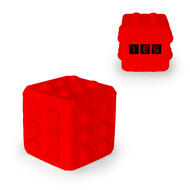 Cubo antistress da 55 mm rosso